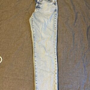 Garage Light Blue Straight Leg Jeans